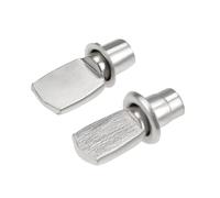 DeVow 20-200 pezzi di pioli for mensole 5x19mm 7x25mm nichelati a forma cucchiaio piatto perni supporto for con dado montaggio(5x19mm 200 Pcs)