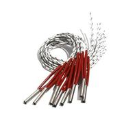 DeVow 5 pezzi 8 mm 25~35 mm 316SUS riscaldatore a cartuccia 110 V/220 V/380 V tubo cilindrico 80 W/90 W/100 W/110 W elemento riscaldante elettrico(110V,100W 8x32mm(DxL))