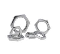 DeVow Dadi sottili a denti fini esagonali con smusso su un lato, zincati, in acciaio al carbonio, M6, M8, M10, M12, M14, M16, a passo fine, super sottili(M16x1x3 10pcs)