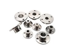 DeVow Giunto flangiato rigido da 1/2/5 pezzi 3/3,17/4/5/6/6,35/7/8/10/11/12 mm Connettore accoppiatore albero guida motore con chiave a vite(10mm-5pcs)