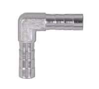 DeVow Raccordo for tubo flessibile in ottone cromato, raccordo for aria, acqua e gas, 4-25 mm, 2, 3, 4 vie, dritto/gomito/T/Y/incrocio(Elbow,14MM_5 PCS)
