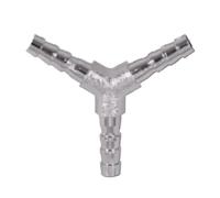 DeVow Raccordo for tubo flessibile in ottone cromato, raccordo for aria, acqua e gas, 4-25 mm, 2, 3, 4 vie, dritto/gomito/T/Y/incrocio(Y shaped,12MM_1 PC)