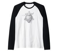 Devozione al Sacro Cuore di Gesù Cristo Arte Fede Cattolica Maglia con Maniche Raglan