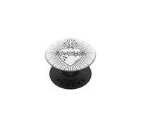 Devozione al Sacro Cuore di Gesù Simbolo Cattolico PopSockets PopGrip Adesivo