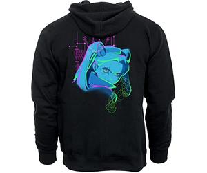 DEVplus DPI Merchandising Cyberpunk: Edgerunners Felpa Neon, Rebecca, Nero, Taglia M