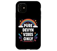 DEVYN Vibes Only Cute Retro Girls DEVYN Name Custodia per iPhone 11