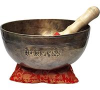 Devyom Ciotola tibetana per meditazione con martello e cuscino in seta