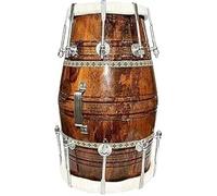 Devyom Musicals Dholak Drum, Legno di mango, Bolt-tuned, Borsa imbottita, Chiave, Strumento musicale Dholki (PDI-104)