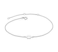 Dew Bracciale con impronta di zampa, in argento Sterling, con motivo animali carini e divertenti, 20,3 cm, 8", Argento sterling, Zirconia cubica