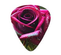 Dew Rose - Set di plettri per chitarra, materiale ABS di alta qualità, vari spessori, migliora la tua esperienza di gioco