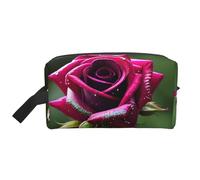 Dew Rose - Trousse per cosmetici, da donna, piccola, con cerniera, Rugiada Rose1, Taglia unica