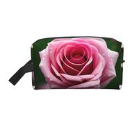 Dew Rose - Trousse per cosmetici, da donna, piccola, con cerniera, Rugiada Rose2, Taglia unica