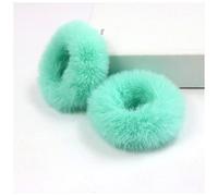 DEWADE Fasce per capelli per ragazze, coppia di elastici in finta pelliccia, morbidi e fatti a mano, elastici per capelli da donna, fascia per capelli per ragazze (7)