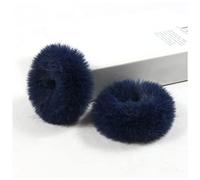 DEWADE Fasce per capelli per ragazze, coppia di elastici in finta pelliccia, morbidi e fatti a mano, elastici per capelli da donna, per ragazze (13)