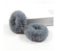 DEWADE Fasce per capelli per ragazze, coppia di elastici in finta pelliccia, morbidi e fatti a mano, elastici per capelli da donna, per ragazze (6)