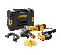 Dwe4257kt-qs - Smerigliatrice Elettronica 125mm 1500w Con Cuffia E Tazze Per Cemento