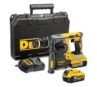 DEWALT 18 V XR Brushless 24 mm, 2 kg SDS-Plus Hammer, 2 x 5 Ah, multicolore, DCH273P2-GB, 2 x 18 V 5.0 Ah batterie agli ioni di litio