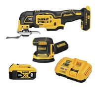 DEWALT 20V MAX* XR Levigatrice & Multi-Tool, Kit per la lavorazione del legno, 2 utensili (DCK202P1)