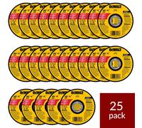 DeWALT 25 Dischi disco abrasivo da taglio per smerigliatrice 115 x 1,2 x 22,2mm