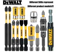 DEWALT Accessori per utensili Serie combinata con intaglio incrociato PH2 89MM 57MM 50MM Asta di prolunga per manica ad anello argento/giallo