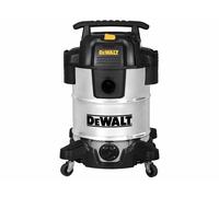 Dewalt Acciaio Inox Wet & Dry Aspirapolvere 1050W 240V Tappo 38 Litro DWV38SC