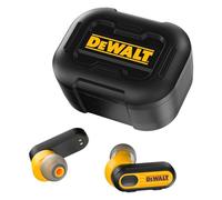 DEWALT Auricolari Bluetooth True Wireless Cuffie In-Ear con Custodia di Ricarica USB-C, Autonomia fino a 37 Ore, Resistenti a Polvere e Acqua IP56 Ideali per Lavori, Cantiere e Uso Outdoor Nero