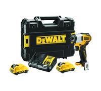 DEWALT Avvitatore a percussione a batteria (1/4") 12 V / 2 Ah DCF801D2-QW Quantità:1