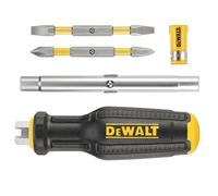 Dewalt Cacciavite multi-bit a 6 vie, fornito con: 2 x punte bifacciali: 4,5/6 mm, PH1/PH2.