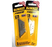 DeWalt Carbide Edge Utility Knife Blade - Last 10x Longer (10-Pack)