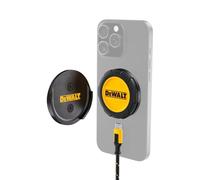DEWALT Caricatore Wireless Heavy Duty 15 W - Base di Ricarica Rapida Qi Compatibile MagSafe per iPhone 17/16/15/14/13/12 e Samsung Galaxy - Include Cavo USB-C e Staffa di Montaggio da Parete
