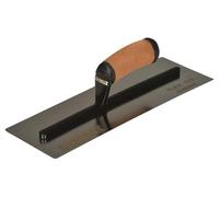 DEWALT Cazzuola curva acciaio inossidabile FLEX da 0,5mm, manico pelle da 14"