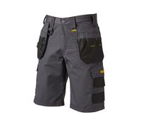 DEWALT Cheverley Leggero Grigio Policotone Pantaloncini Girovita 36in DEWCHEV36W