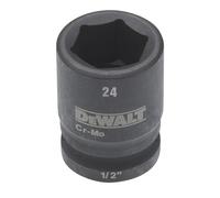 DEWALT Chiave a bussola corta 24mm 1/2 resistente agli urti Quantità:1