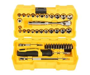 DeWalt CHIAVI BUSSOLA ESAGONALI 1/4" CON CRICCHETTO INSERTI DWMT81610 KIT 50 PZ