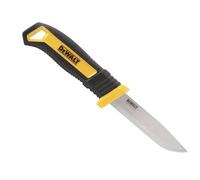 DEWALT Coltello artigianale a lama fissa, viene fornito con una custodia in plastica per una conservazione e un trasporto sicuri.