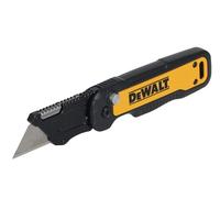 DeWALT Coltello multiuso pieghevole Push and Flip progettato con manico in metallo per una maggiore durata, clip tascabile ad alte prestazioni e foro di fissaggio integrato, ideale quando si lavora in