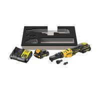 DEWALT Cricchetto a batteria DCF500L2G-QW 12 V 3 Ah, chiave a cricchetto 3/8 e 1/4 con coppia fissa max. 75 Nm