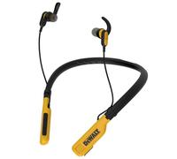 DEWALT Cuffie Bluetooth Heavy Duty con Nackenband, Auricolari Wireless da Collo con 30 Ore di Riproduzione, Isolamento Rumore, Magnetiche, Microfono Integrato, Ideali per Jobsite