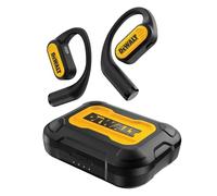 DEWALT Cuffie Open Ear Heavy Duty, Auricolari Wireless Bluetooth 5.3 IP55, Fino a 44 Ore di Autonomia, Suono Premium a Conduzione Aerea con Archetti per Cantieri e Allenamenti
