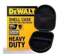 DEWALT Custodia protettiva per cuffie Pro Max, compatta e leggera, con custodia rigida in EVA, antiurto, impermeabile, interno morbido e tasca per accessori
