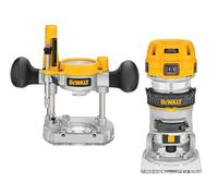 DEWALT D26204K 0.6cm Premium ad Immersione & Base Fissa Combi Router 900W 110V