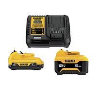 Dewalt DCB135C 2-Piece 12V 3 Ah / 5 Ah Lithium-Ion Batteries and Charger Starter Kit