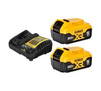 DeWalt DCB205-2CK 20V Max* 5.0Ah Starter Kit con 2 batterie, DCB205-2CK 0W, 20V