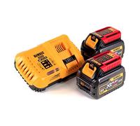 Dewalt DCB546 - Batteria XR Flexvolt con caricatore rapido DCB118, 6 Ah, 18 V, 54 V, confezione da 2