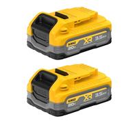 DEWALT DCBP320-2 - Kit di batterie da 3,5 Ah, 20 V MAX XR Powerstack, confezione da 2