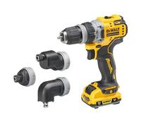 Avvitatore multitesta 12v 2 batterie 3ah 4 mandrini tstak DEWALT DCD703L2T-QW