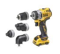 DEWALT DCD703L2T 12V XR 4x Testine Di Trapano Avvitatore (2 X 3.0Ah Batterie)