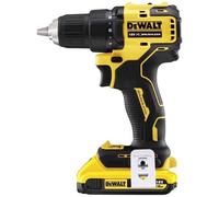 DEWALT - DCD708D2T-QW - Trapano avvitatore a batteria, 18 V, 2 Ah, nero / giallo