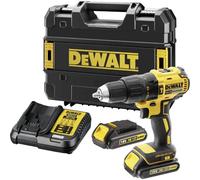 DEWALT DCD778S2T-QW Trapano Avvitatore, 2 velocità a Percussione, Motore Brushless con Doppia Batteria in Valigetta, 1.5 W, 18 V, 1/2_pollice