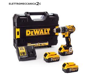 DEWALT DCD796P3-QW avvitatore a percussione 18v brushless 3 batterie 5ah 13mm...
